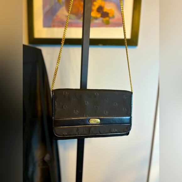 Authentic Black DIOR VINTAGE CROSSBODY